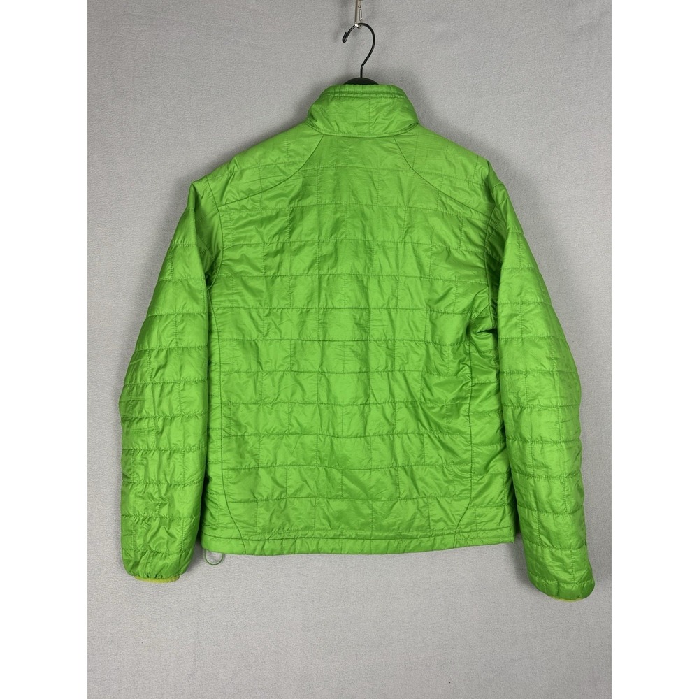 Patagonia Nano Puff Full Zip Up Mens Medium Green Quilted Hiking Jacket Utility - Picture 2 of 14